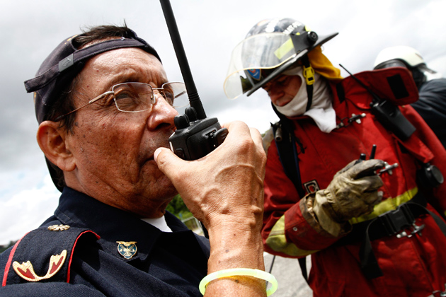 radiation emergency fireman police