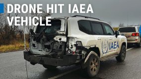 IAEA Vehicle Hit by Drone