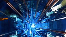 The core of a research reactor. A new IAEA Coordinated Research Project is aimed at increasing the knowledge and expertise in the area of numerical analysis, to improve the design, operation, utilization and safety of research reactors. (Photo:IAEA)