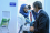 Hayat Sindi of the Islamic Development Bank (IsDB) bids farewell to Rafael Mariano Grossi, IAEA Director General, after their bilateral meeting at the Scottish Event Campus of the UN Climate Change Conference (COP26) in Glasgow, Scotland, the United Kingdom, 2 November 2021.