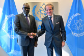 Rafael Mariano Grossi, IAEA Director-General, met with Dr. A. Korir SingOei, Principal Secretary, State Department of Foreign Affairs of Kenya, during his official visit to the Agency headquarters in Vienna, Austria. 18 June 2025.